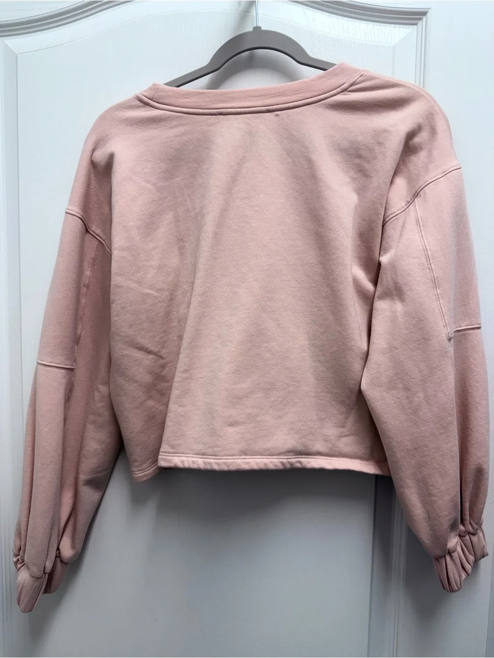 Michael Kors Women's Cropped Crewneck Sweatshirt - Dusty Pink